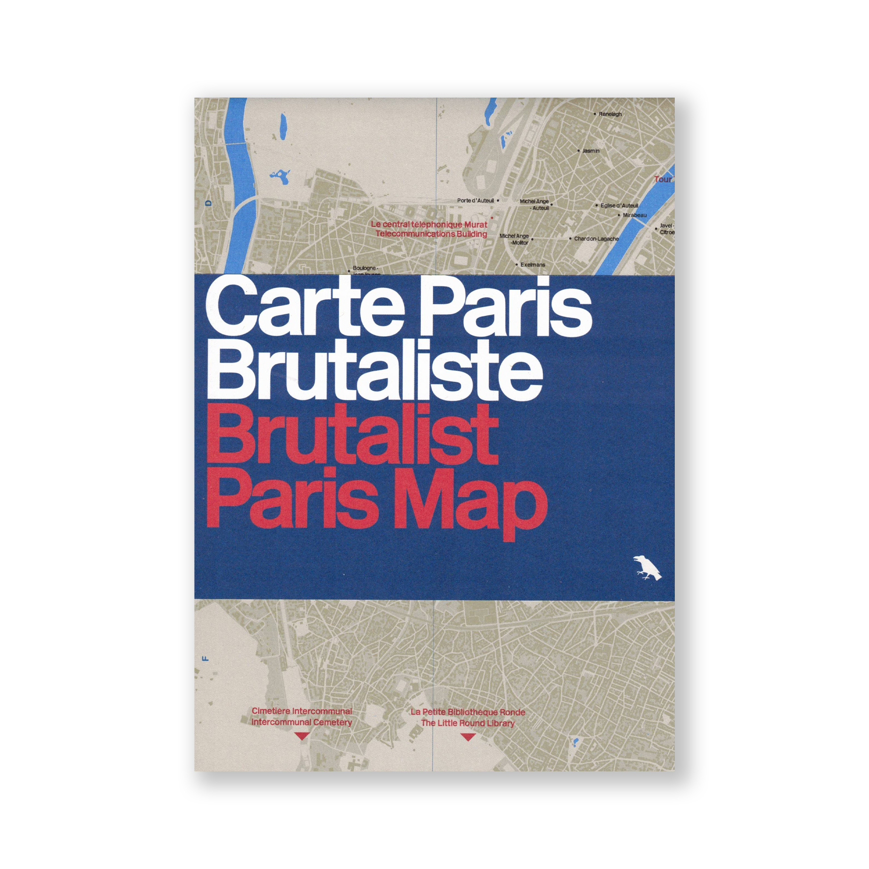 Brutalist Paris Map